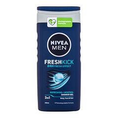 Duschgel Nivea Men Fresh Kick Shower Gel 3in1 250 ml