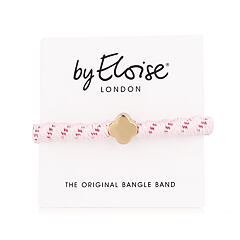 Haargummi By Eloise London Woven Gold Quatrefoil 1 St. Soft Pink