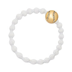 Haargummi By Eloise London Gold Bling Tennis Ball 1 St. White