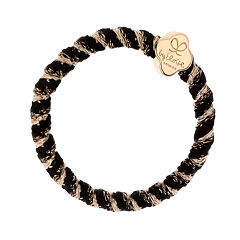 Haargummi By Eloise London Woven Gold Quatrefoil 1 St. Golden Graphite