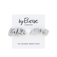 Haargummi By Eloise London Silk Scrunchie Silver Heart 1 St. Moonlight