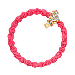 Haargummi By Eloise London Bling Charms Gold Diamanté Bird 1 St. Neon Peach