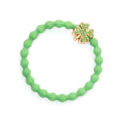 Haargummi By Eloise London Bling Charms Gold Diamanté Clover Leaf 1 St. Apple Green