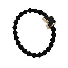 Haargummi By Eloise London Enamel Gold Butterfly 1 St. černá