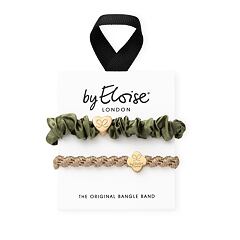 Haargummi By Eloise London Bangle Set Gold & Olive 1 St.