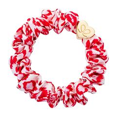 Haargummi By Eloise London Silk Scrunchie Gold Heart 1 St. Red Leopard