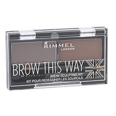 Augenbrauensets Rimmel London Brow This Way 2,4 g 002 Medium Brown