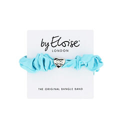 Haargummi By Eloise London Silk Scrunchie Silver Heart 1 St. Turquoise