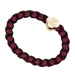 Haargummi By Eloise London Woven Gold Quatrefoil 1 St. Plum