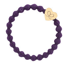Haargummi By Eloise London Gold Heart 1 St. Purple
