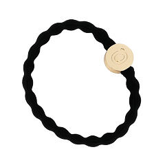 Haargummi By Eloise London Letter Charms Gold 1 St. Q Black