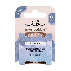 Haargummi Invisibobble Power Performance Hair Spiral 3 St. Crystal Clear