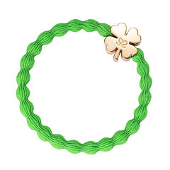 Haargummi By Eloise London Gold Clover Leaf 1 St. Apple Green