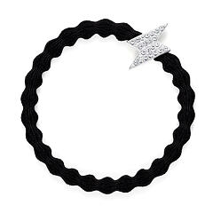 Haargummi By Eloise London Silver Bling Diamanté Bolt 1 St. Black