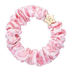 Haargummi By Eloise London Silk Scrunchie Gold Star 1 St. Pink Leopard