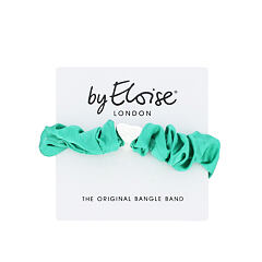 Haargummi By Eloise London Silk Scrunchie Silver Heart 1 St. Jungle Green