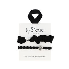 Haargummi By Eloise London Bangle Set Silver & Black 1 St.