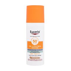 Sonnenschutz fürs Gesicht Eucerin Sun Oil Control Tinted Dry Touch Sun Gel-Cream SPF50+ 50 ml Medium