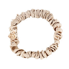 Haargummi By Eloise London Skinny Silk Scrunchie Gold Heart 1 St. Sand